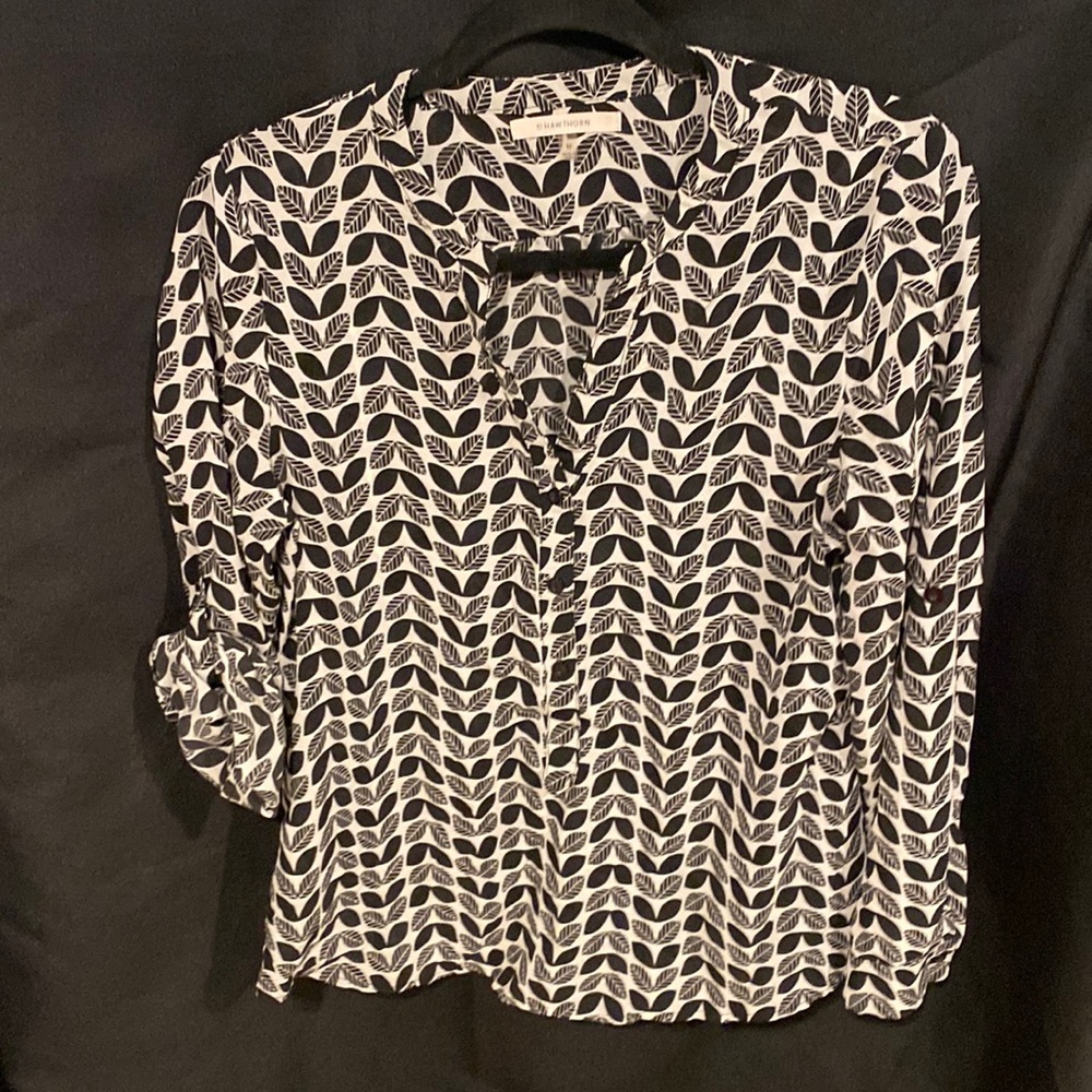 Black and white womens blouse
